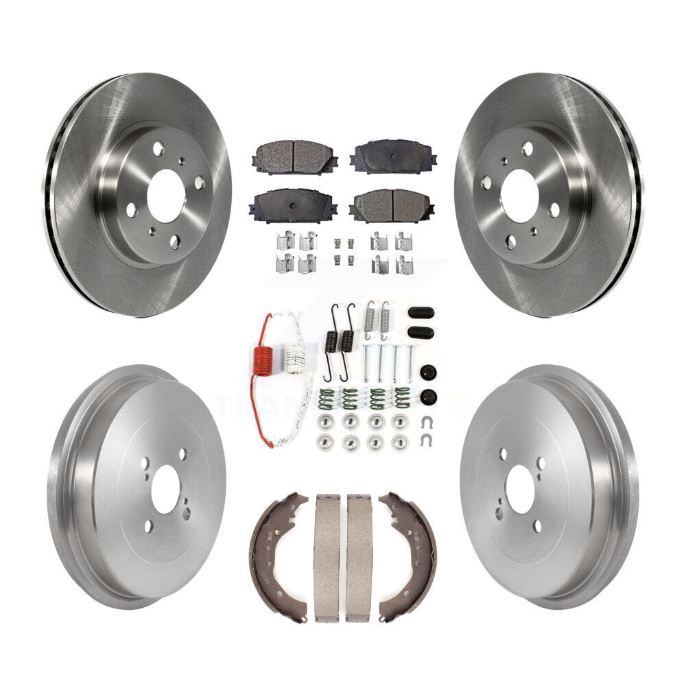 [Avant + Arrière] Kit de Disque et plaquette (semi-métallique) de frein pour Toyota Prius C Scion iQ K8F-103545