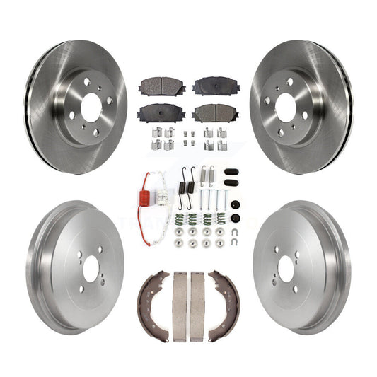 [Avant + Arrière] Kit de Disque et plaquette (semi-métallique) de frein pour Toyota Prius C Scion iQ K8F-103545