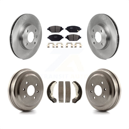 [Avant + Arrière] Kit de Disque et plaquette (semi-métallique) de frein pour 2016-2021 Chevrolet Spark K8F-103547 par Transit Auto