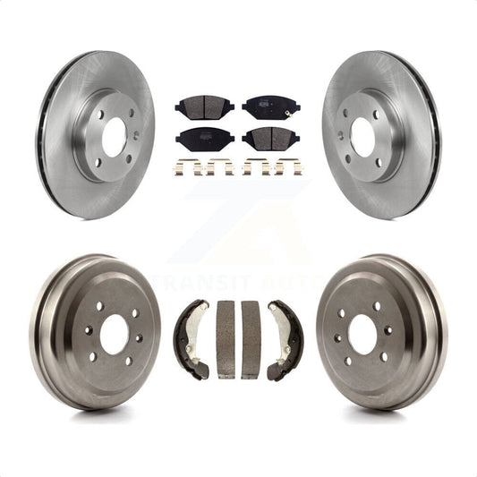 [Avant + Arrière] Kit de Disque et plaquette (semi-métallique) de frein pour 2016-2021 Chevrolet Spark K8F-103547 par Transit Auto
