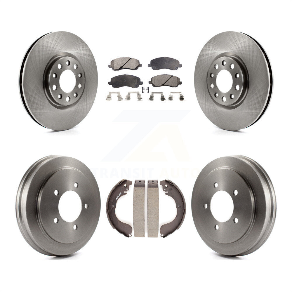 [Avant + Arrière] Kit de Disque et plaquette (semi-métallique) de frein pour 2017 Jeep Compass avec 305mm Diameter Rotor K8F-103549 par Transit Auto