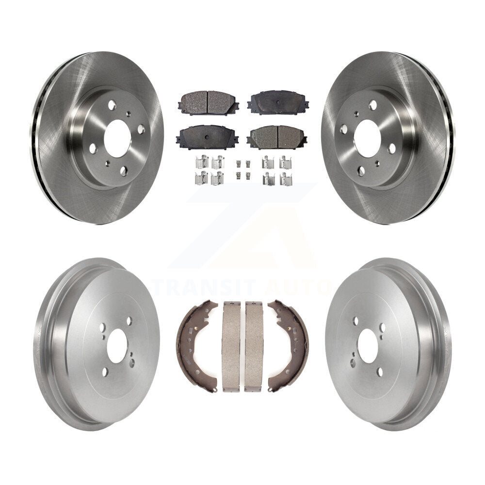 [Avant + Arrière] Kit de Disque et plaquette (semi-métallique) de frein pour Toyota Prius C Scion iQ K8F-103550