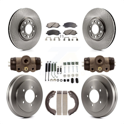 [Avant + Arrière] Kit de Disque et plaquette (semi-métallique) de frein pour 2017 Jeep Compass rear brakes avec 305mm Diameter Rotor K8F-103552 par Transit Auto