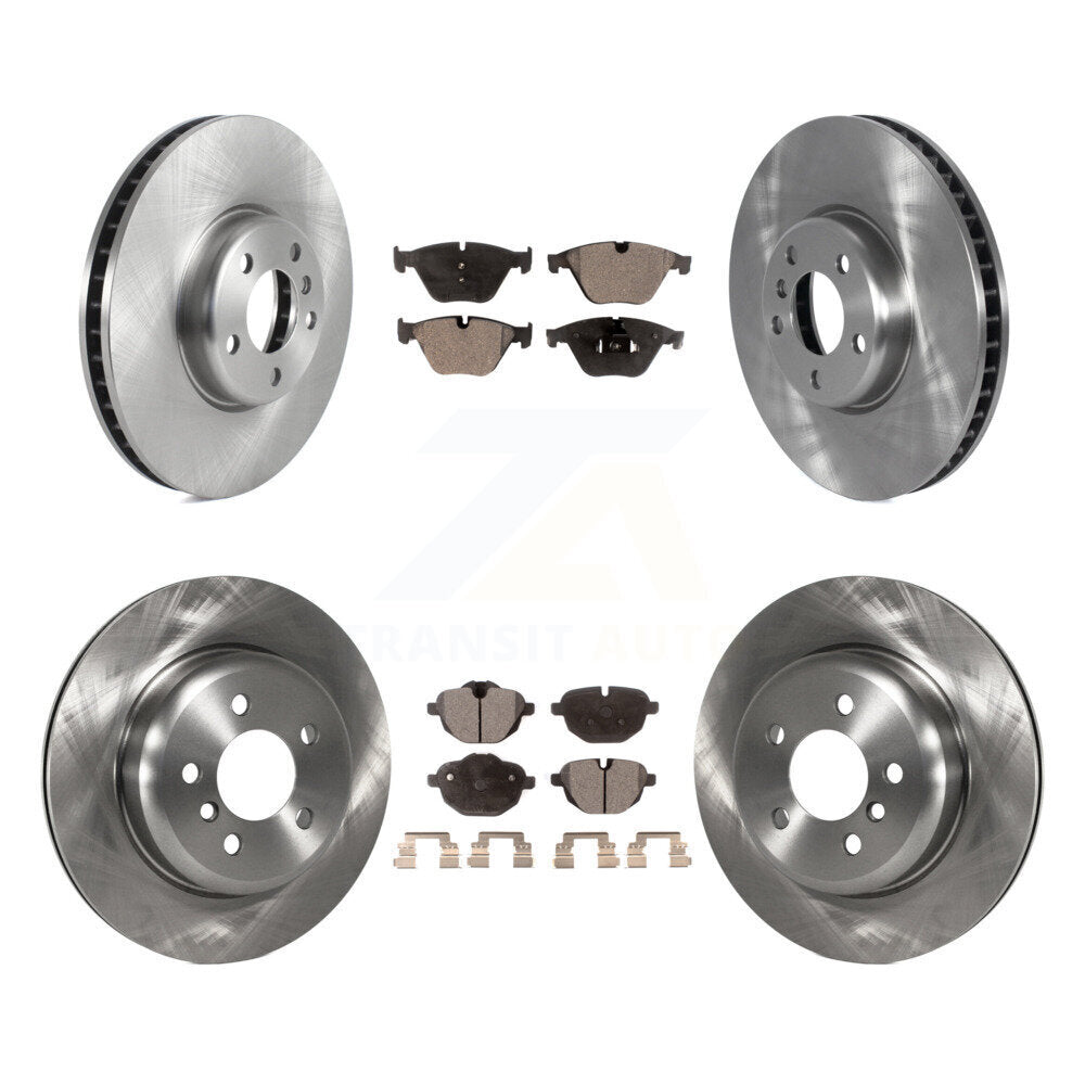 [Avant + Arrière] Kit de Disque et plaquette (semi-métallique) de frein pour 2011-2013 BMW 535i avec 330mm Diameter Rotor K8F-103553