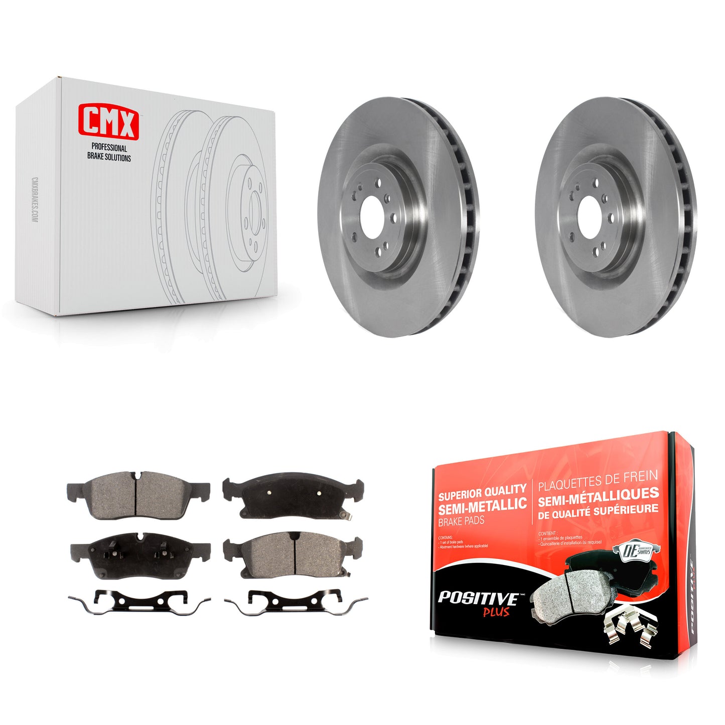 [Avant] Kit de Disque et plaquette (semi-métallique) de frein pour Mercedes-Benz ML350 GLS450 GL450 GL350 ML400 ML250 K8F-103557