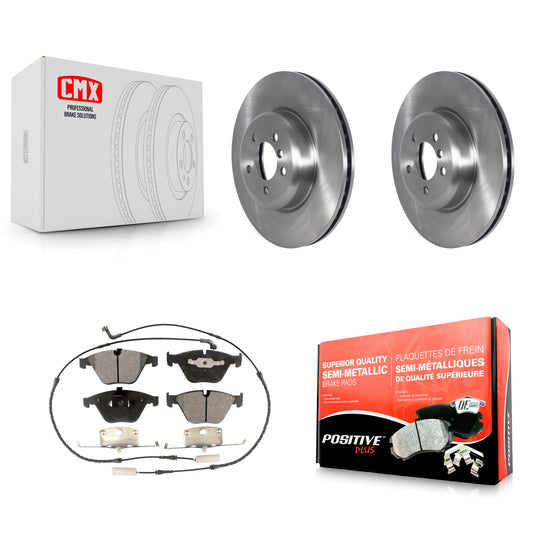 [Avant] Kit de Disque et plaquette (semi-métallique) de frein pour 2012 BMW 335i Convertible Coupe avec Blue Painted Calipers K8F-103561