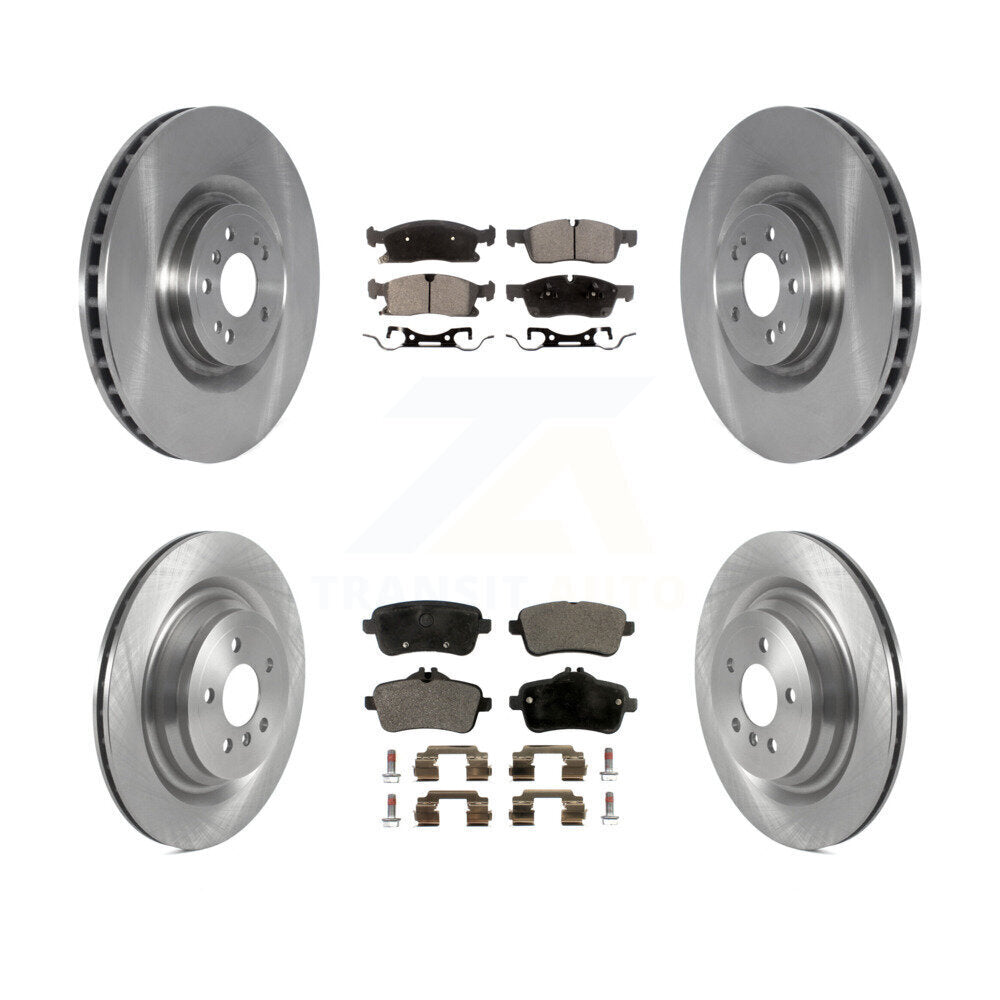 [Avant + Arrière] Kit de Disque et plaquette (semi-métallique) de frein pour Mercedes-Benz GLS450 GL450 GL350 ML400 ML250 K8F-103571