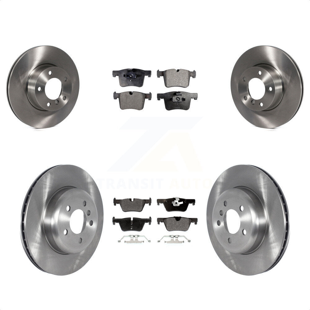 [Avant + Arrière] Kit de Disque et plaquette (semi-métallique) de frein pour 2016 BMW 328i GT xDrive avec Blue Painted Calipers K8F-103581 par Transit Auto