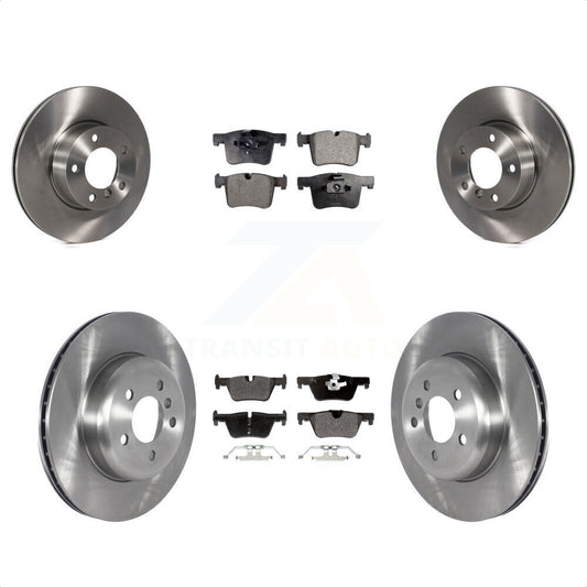 [Avant + Arrière] Kit de Disque et plaquette (semi-métallique) de frein pour 2016 BMW 328i GT xDrive avec Blue Painted Calipers K8F-103581 par Transit Auto