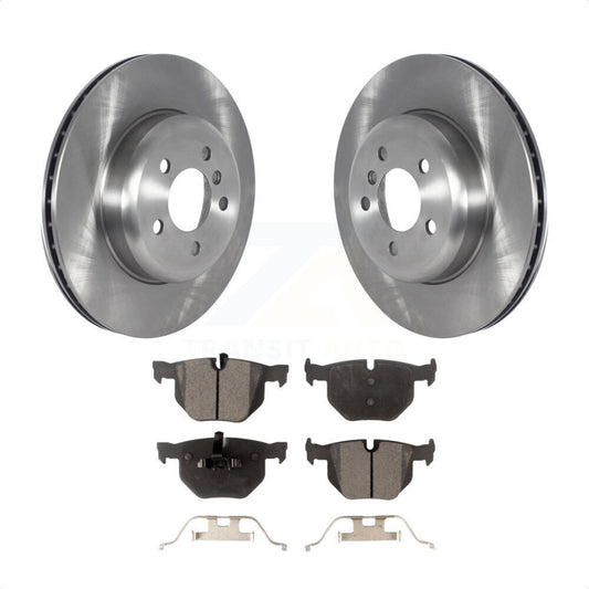 [Arrière] Kit de Disque et plaquette (semi-métallique) de frein pour 2013 BMW 335i Convertible Coupe avec Blue Painted Calipers K8F-103592 par Transit Auto