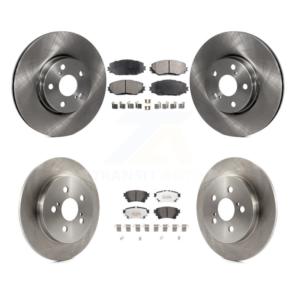 [Avant + Arrière] Kit de Disque et plaquette (semi-métallique) de frein pour 2019 Toyota Corolla 1.8L avec Electric Parking K8F-103608