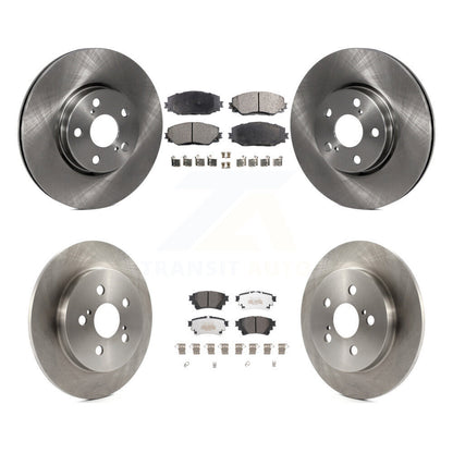 [Avant + Arrière] Kit de Disque et plaquette (semi-métallique) de frein pour 2019 Toyota Corolla 1.8L avec Electric Parking K8F-103608