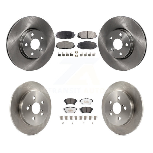[Avant + Arrière] Kit de Disque et plaquette (semi-métallique) de frein pour 2019 Toyota Corolla 1.8L avec Electric Parking K8F-103608