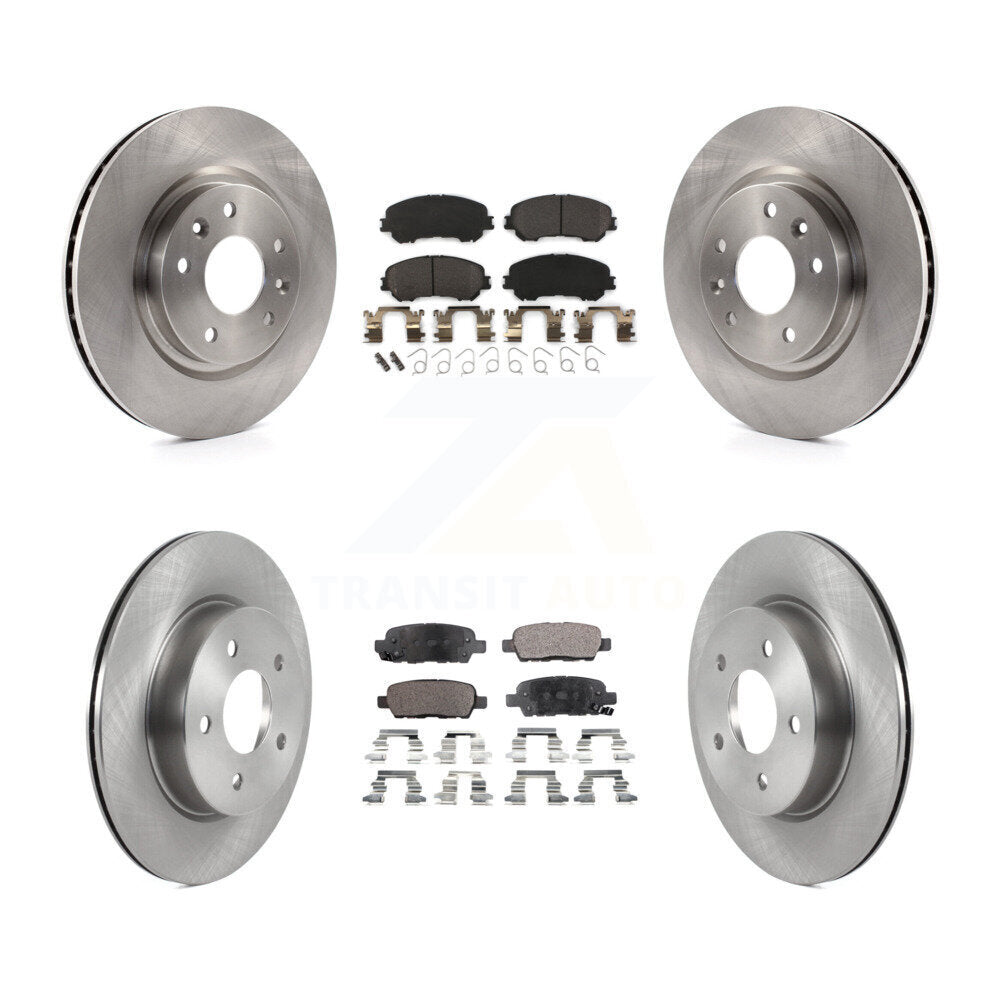 [Avant + Arrière] Kit de Disque et plaquette (semi-métallique) de frein pour 2019 Nissan Rogue Sport Qashqai avec Manual Parking SL K8F-103615