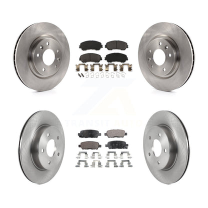 [Avant + Arrière] Kit de Disque et plaquette (semi-métallique) de frein pour 2019 Nissan Rogue Sport Qashqai avec Manual Parking SL K8F-103615