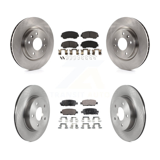 [Avant + Arrière] Kit de Disque et plaquette (semi-métallique) de frein pour 2019 Nissan Rogue Sport Qashqai avec Manual Parking SL K8F-103615