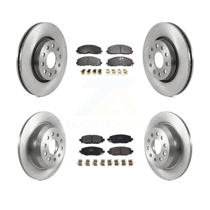 [Avant + Arrière] Kit de Disque et plaquette (semi-métallique) de frein pour 2018-2021 Jeep Wrangler Rubicon avec Heavy Duty Brakes Code BR2 & BR6 K8F-103618