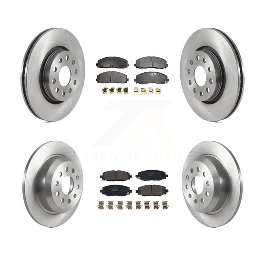 [Avant + Arrière] Kit de Disque et plaquette (semi-métallique) de frein pour 2018-2021 Jeep Wrangler Rubicon avec Heavy Duty Brakes Code BR2 & BR6 K8F-103618