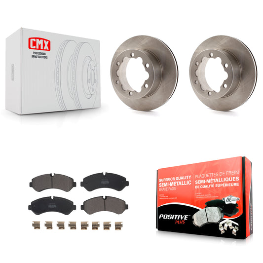 [Arrière] Kit de Disque et plaquette (semi-métallique) de frein pour Mercedes-Benz Sprinter 3500 3500XD avec Dual Wheels K8F-103636
