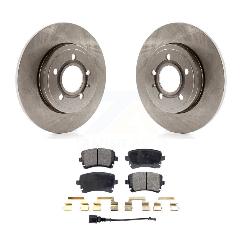 [Arrière] Kit de Disque et plaquette (semi-métallique) de frein pour 2008 Audi A4 Quattro avec 300mm Diameter Rotor K8F-103683 par Transit Auto