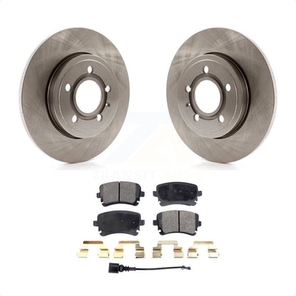 [Arrière] Kit de Disque et plaquette (semi-métallique) de frein pour 2008 Audi A4 Quattro avec 300mm Diameter Rotor K8F-103683 par Transit Auto