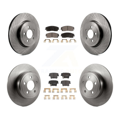 [Avant + Arrière] Kit de Disque et plaquette (semi-métallique) de frein pour 2015-2018 Dodge Charger RWD avec 3.6L avec 345mm Diameter Rotor K8F-103693
