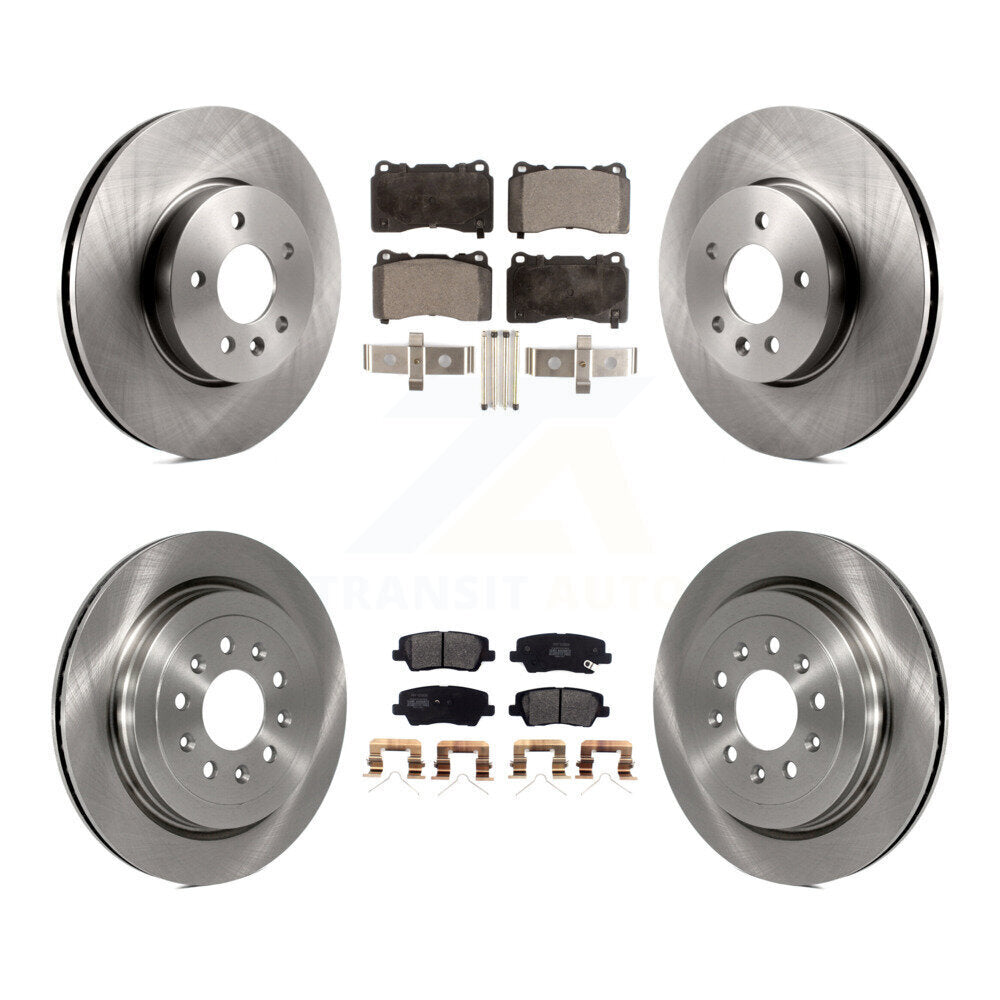 [Avant + Arrière] Kit de Disque et plaquette (semi-métallique) de frein pour Cadillac ATS K8F-103695