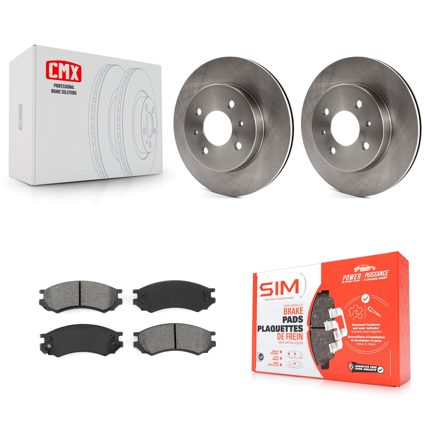 [Avant] Kit de Disque et plaquette (semi-métallique) de frein pour Saturn SL2 SL1 SC2 SL SC1 SW2 SW1 SC K8S-100008