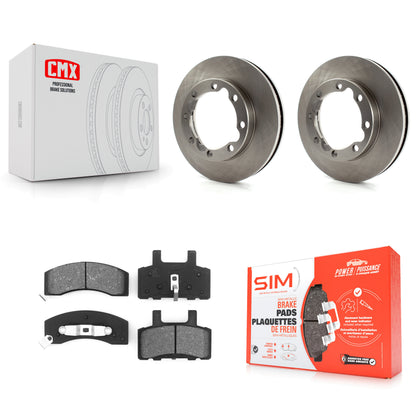[Avant] Kit de Disque et plaquette (semi-métallique) de frein pour Dodge Ram 2500 K3500 3500 Chevrolet GMC K8S-100012