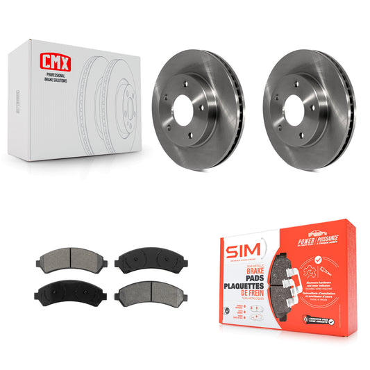 [Avant] Kit de Disque et plaquette (semi-métallique) de frein pour Chevrolet S10 Blazer GMC Sonoma Jimmy Oldsmobile Bravada Isuzu Hombre K8S-100020