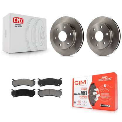 [Avant] Kit de Disque et plaquette (semi-métallique) de frein pour Chevrolet Silverado 1500 GMC Tahoe Sierra Suburban Yukon Avalanche XL Cadillac Classic Escalade Express 2500 Astro ESV EXT Savana K8S-100023