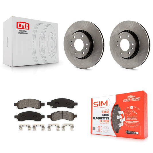 [Avant] Kit de Disque et plaquette (semi-métallique) de frein pour Chevrolet Trailblazer GMC Envoy EXT XL Buick Rainier Saab 9-7x Isuzu Ascender K8S-100029