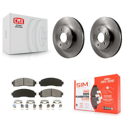 [Avant] Kit de Disque et plaquette (semi-métallique) de frein pour Saturn Vue Chevrolet Equinox Pontiac Torrent K8S-100032