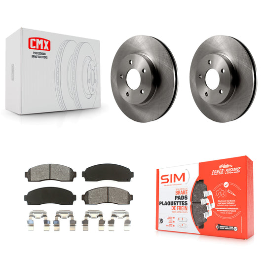 [Avant] Kit de Disque et plaquette (semi-métallique) de frein pour Saturn Vue Chevrolet Equinox Pontiac Torrent K8S-100032