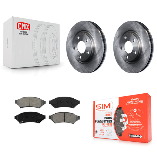 [Avant] Kit de Disque et plaquette (semi-métallique) de frein pour Pontiac Grand Prix Buick LaCrosse Chevrolet Uplander Montana Terraza Saturn Relay Allure K8S-100042