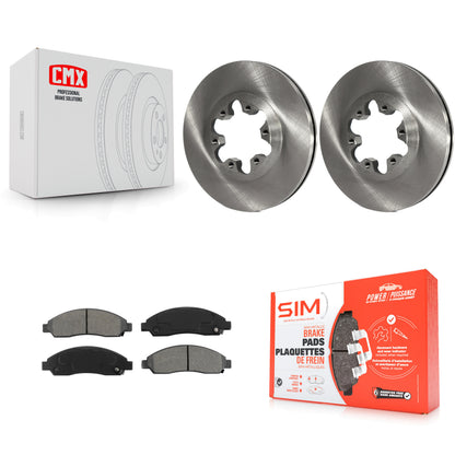 [Avant] Kit de Disque et plaquette (semi-métallique) de frein pour Chevrolet Colorado GMC Canyon Isuzu i-290 i-280 i-370 i-350 K8S-100044