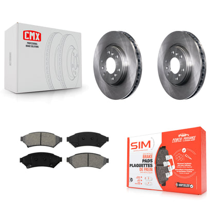[Avant] Kit de Disque et plaquette (semi-métallique) de frein pour Chevrolet Uplander Buick Terraza Pontiac Montana Saturn Relay K8S-100055