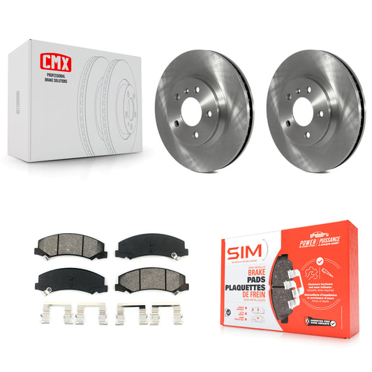 [Avant] Kit de Disque et plaquette (semi-métallique) de frein pour Chevrolet Impala Buick Lucerne Limited Monte Carlo K8S-100058