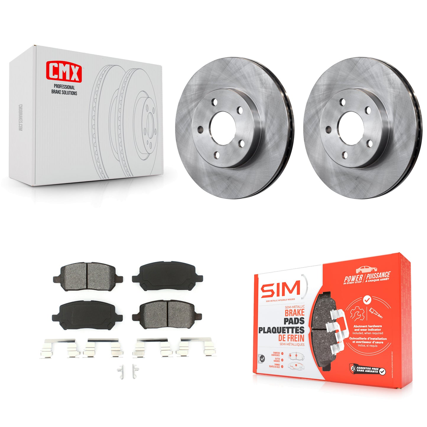 [Avant] Kit de Disque et plaquette (semi-métallique) de frein pour Chevrolet Cobalt Pontiac G5 K8S-100062