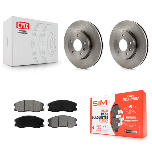 [Avant] Kit de Disque et plaquette (semi-métallique) de frein pour Chevrolet Equinox Saturn Vue Captiva Sport Pontiac Torrent Suzuki XL-7 K8S-100063