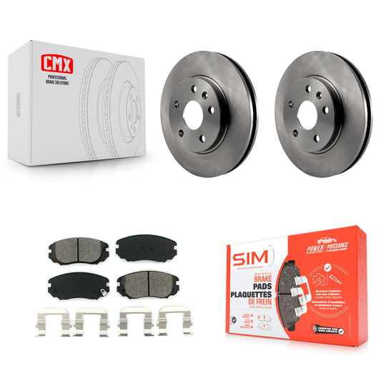 [Avant] Kit de Disque et plaquette (semi-métallique) de frein pour Chevrolet Malibu Buick LaCrosse Regal Limited K8S-100080