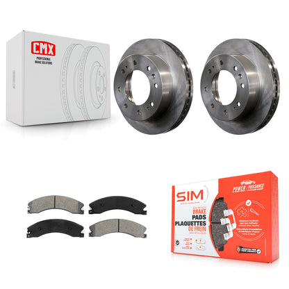 [Avant] Kit de Disque et plaquette (semi-métallique) de frein pour Chevrolet Silverado 2500 HD GMC Sierra 3500 Suburban K8S-100082