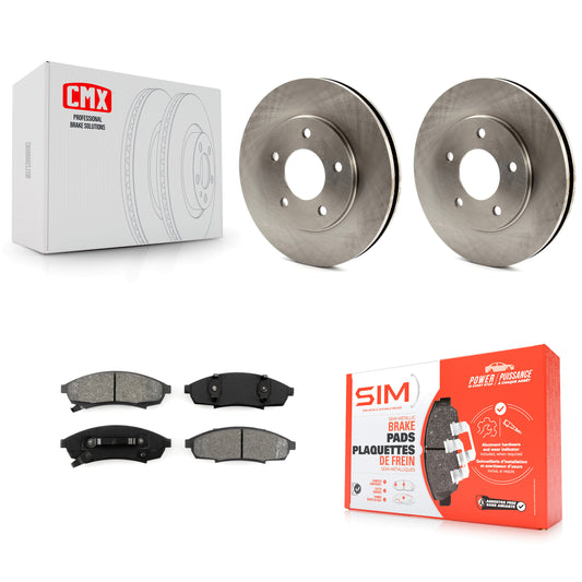 [Avant] Kit de Disque et plaquette (semi-métallique) de frein pour Chevrolet Oldsmobile Cutlass Supreme Lumina Buick Regal Pontiac Grand Prix Monte Carlo K8S-100087