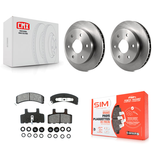 [Avant] Kit de Disque et plaquette (semi-métallique) de frein pour Chevrolet K1500 GMC Tahoe K2500 Suburban Yukon Cadillac Escalade Blazer K8S-100088