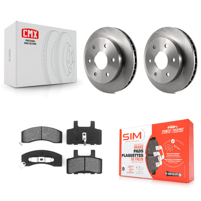 [Avant] Kit de Disque et plaquette (semi-métallique) de frein pour Chevrolet Tahoe GMC Yukon K2500 Suburban K1500 K8S-100089