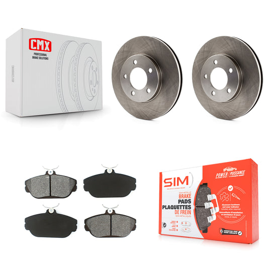 [Avant] Kit de Disque et plaquette (semi-métallique) de frein pour Ford Taurus Mercury Sable Windstar Lincoln Continental K8S-100103