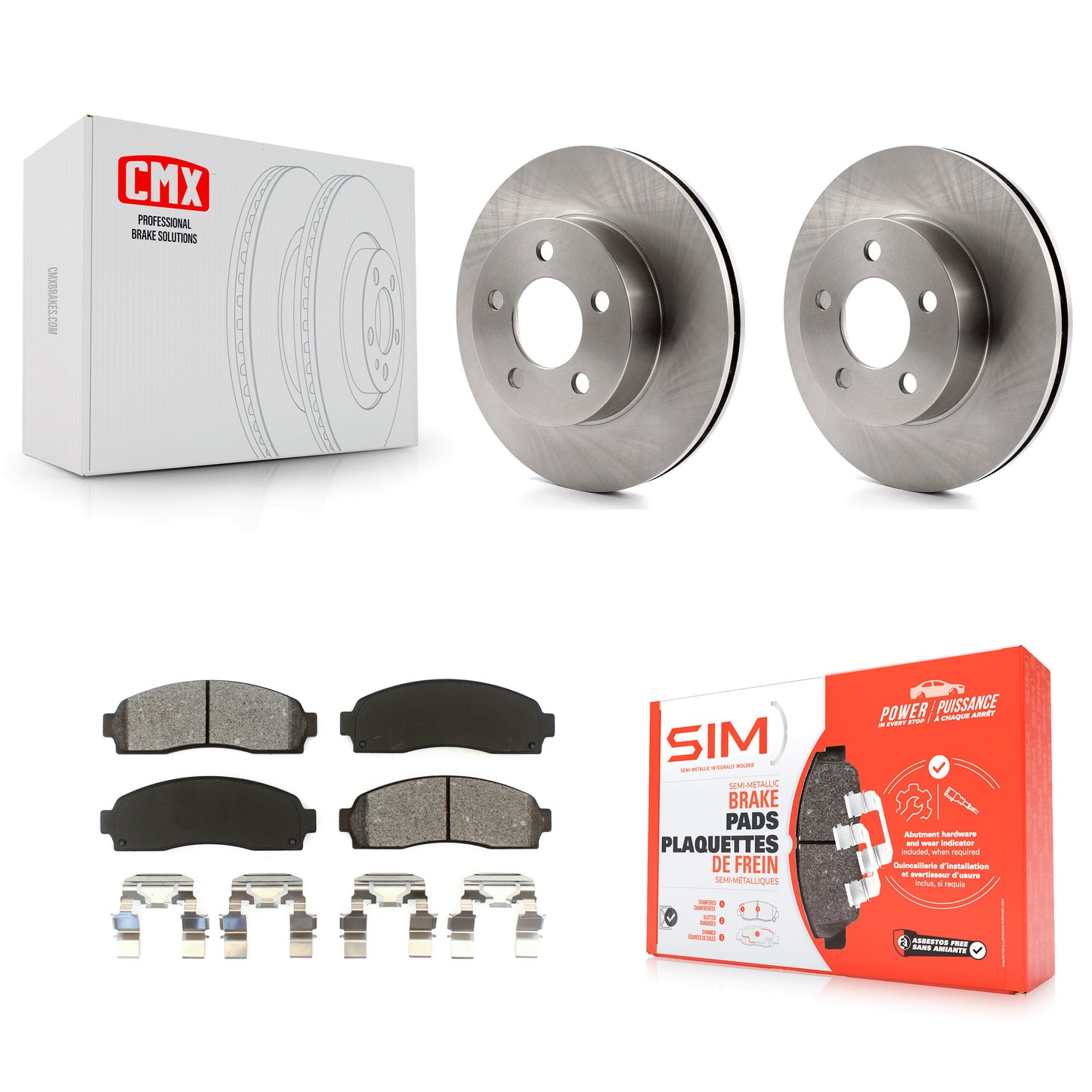 [Avant] Kit de Disque et plaquette (semi-métallique) de frein pour Ford Ranger Mazda B4000 4WD K8S-100106