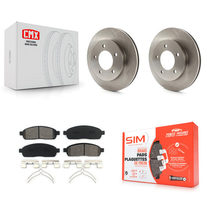 [Avant] Kit de Disque et plaquette (semi-métallique) de frein pour 2004 Ford F-150 4WD avec 5 Lug Wheels K8S-100107