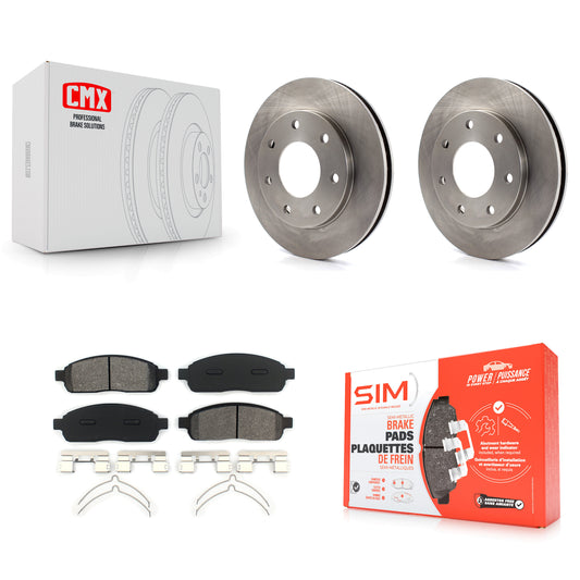 [Avant] Kit de Disque et plaquette (semi-métallique) de frein pour 2004 Ford F-150 4WD avec 7 Lug Wheels 11th Digit Of Vin Is C K8S-100110
