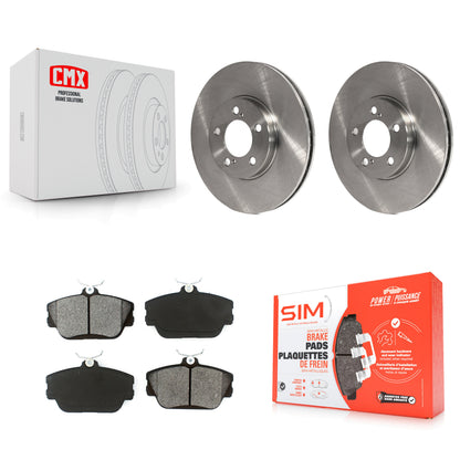 [Avant] Kit de Disque et plaquette (semi-métallique) de frein pour Ford Taurus Mercury Sable Lincoln Continental Thunderbird Mark VIII Cougar K8S-100115